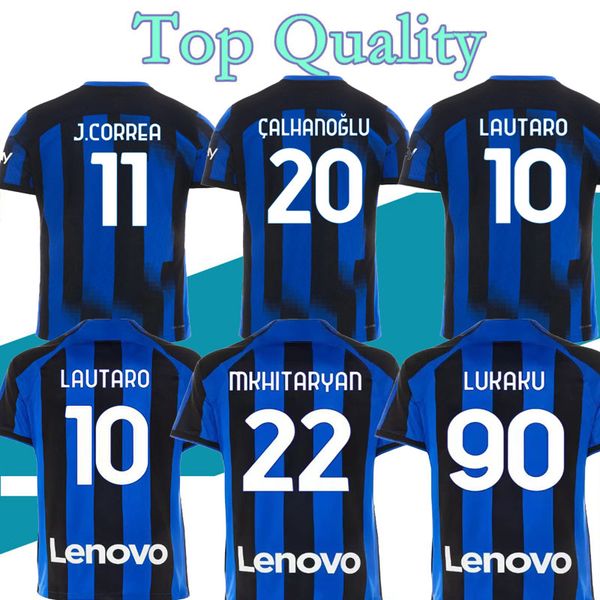 

23 24 barella inters soccer jerseys calhanoglu milans gosens lautaro lukaku 90 dzeko 2023 football shirts coppa italia final training player, Black;yellow
