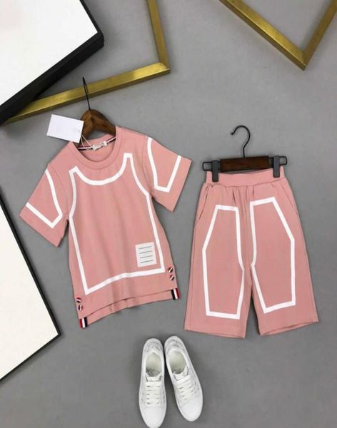 

designer kids brand sets t shirts shorts 2pics cotton suits children039s wear boys t shirts classic soft t shirt boys shorts p5733878, White