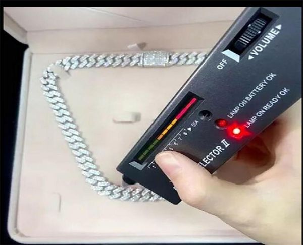 

14mm width moissanite prong chain necklace diamond 925 sterling silver real 14k white gold 16inch24inch icy chocker8425700