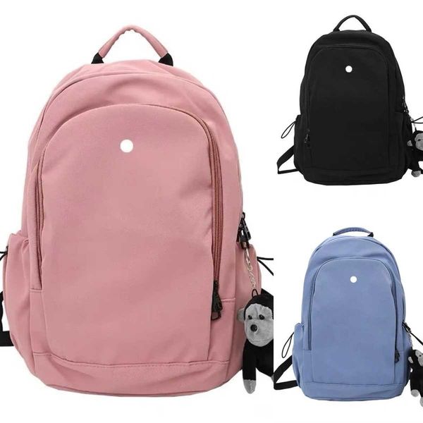 

lu women yoga outdoor bags backpack casual gym teenager student schoolbag knapsack 4 colors