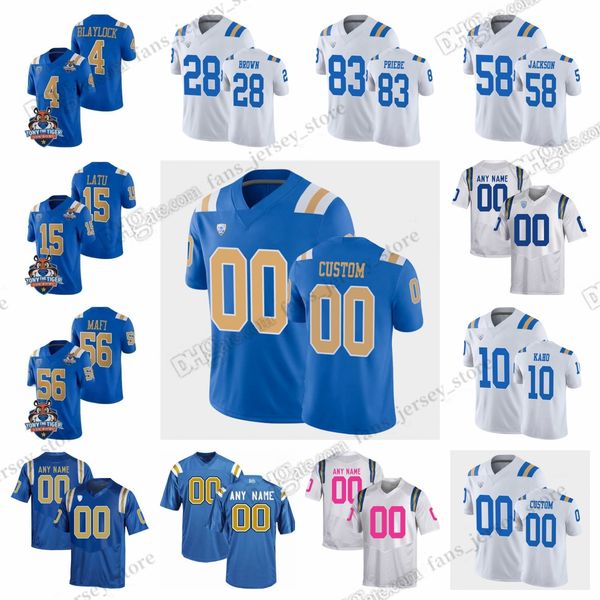 

2023 ncaa ucla bruins college football jersey hudson habermehl grant norberg david priebe sam summa josh carlin duke clemens garrett digiorg, Black