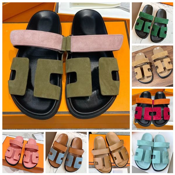 

designer sandles chypre sandal h sandal designer flats shoes luxury real leather denim slides summer beach sandals casual mens designer clas, Black