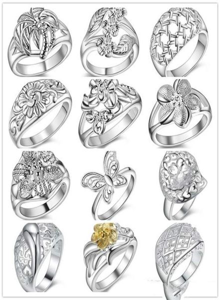 

2018 s mixed style 925 sterling silver flower finger ring fashion jewelry new design christmas gift for women 4490286