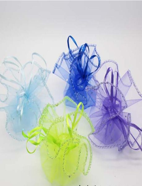 

round organza bags gift bags jewelry pouch favor holders drawstring bag candy bags chocolate bags whole round4046053