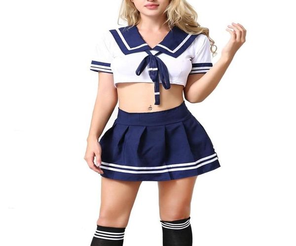 

schoolgirl outfit lingerie school girl costume with socks1864100, Black