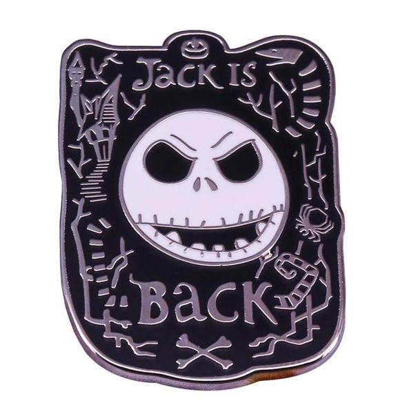 

skull jack is back brooch animated movie christmas eve thriller badge8477999, Blue