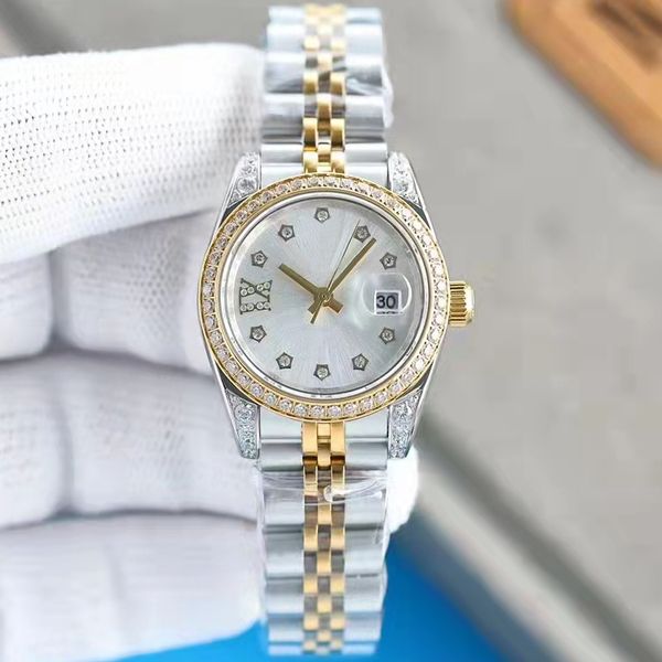 

31mm womens watches motif diamond ladies rolejes watch datejust sapphire automatic movement mechanical oystersteel jubilee bracelet master w, Slivery;golden