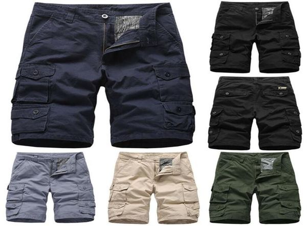 

men039s pants mens military army cargo shorts sport casual half tactical plain outdoor2430561, Black