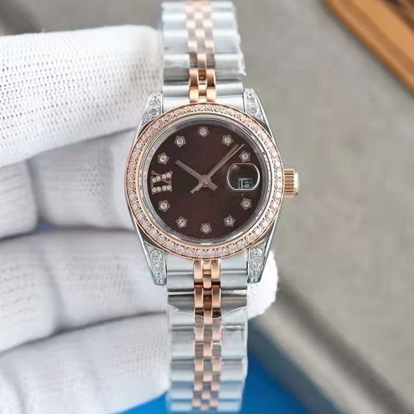 

31mm womens watches motif diamond ladies rolejes watch datejust sapphire automatic movement mechanical oystersteel jubilee bracelet master w, Slivery;golden