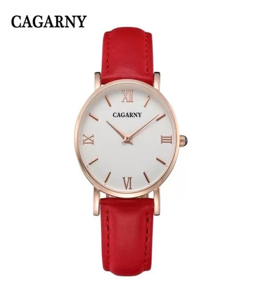 

cagarny women designer fashion casual watches ladies watch leather strap gold relojes de marca mujer8659466, Slivery;golden