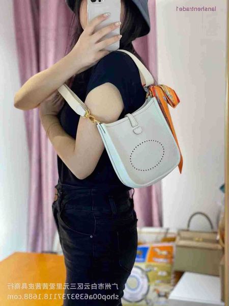 

designer hemrres bag evelynn leather high end women's evelyns mini bucket punching togo one shoulder cross body carrying case 1 qmx4 2e