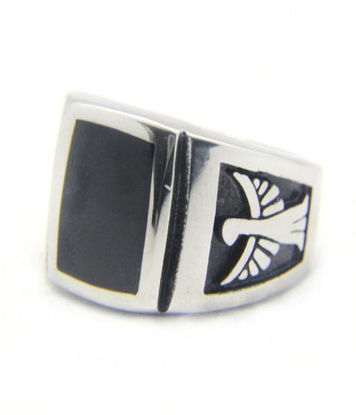 

5pcslot new flying eagle biker ring 316l stainless steel fashion jewelry popular motorcycles cool ring4960934, Silver
