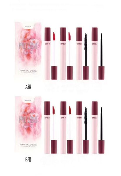

pro light fashion makeup smoke shape 4piece cosmetic set velvet matte lipgloss waterproof mascara and black eyeliner collection3020578