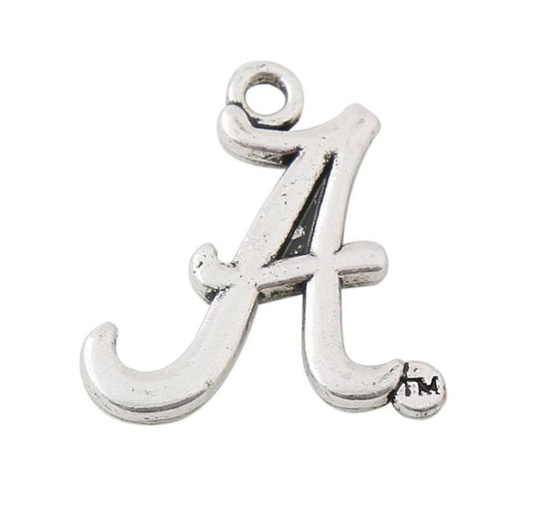 

vintage alloy university team logo charms whole alphabet letter charms 2122mm aac10415730443, Bronze;silver