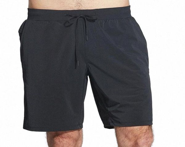 

men shorts quick drying yoga sports fitness short pants have cinchable drawcord summer training sweatpants with back drop-in pockets jogging