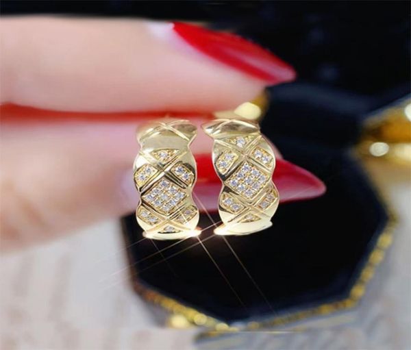 

rose gold earrings cutting grain goldsilver stud color stainless steel earring8441846, Golden;silver