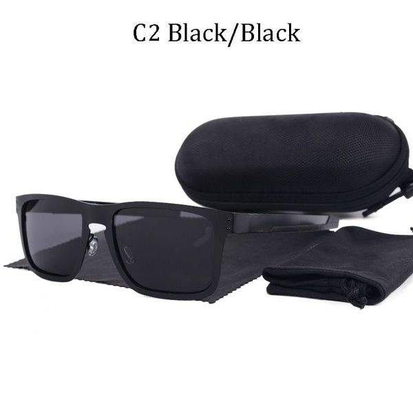 

high end luxury brand metal frame polarized outdoor sports driving high-quality uv400 sunglasses, White;black