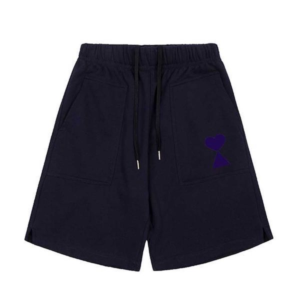 

brand quality shorts mens women designer of luxury amis shorts fashion men s casual terry cloth cotton man clothing size s-xl e3fe, White;black