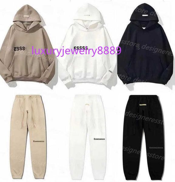 

men's hoodies sweatshirts 2023 mens womens designer essentail hoodies sweatershirts suits streetwear pullover sweatshirts clothing loo, Black