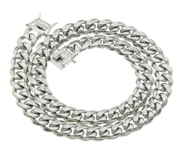

mens necklaces hip hop chains crystal diamond necklace for womens gold silver plated titanium steel cuban chain men nightclub pend9557532
