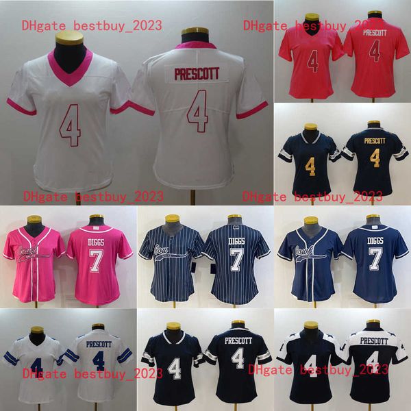 

women football jersey 11 micah parsons custom''cowboys''nfl''55 leighton vander esch dak 4 prescott ceedee 88, Black;red