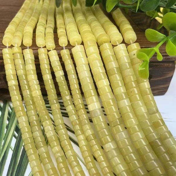 

2*4mm lemon jade spacer spacer beads loose beads necklace bracelet handmade diy jewelry accessories beaded material