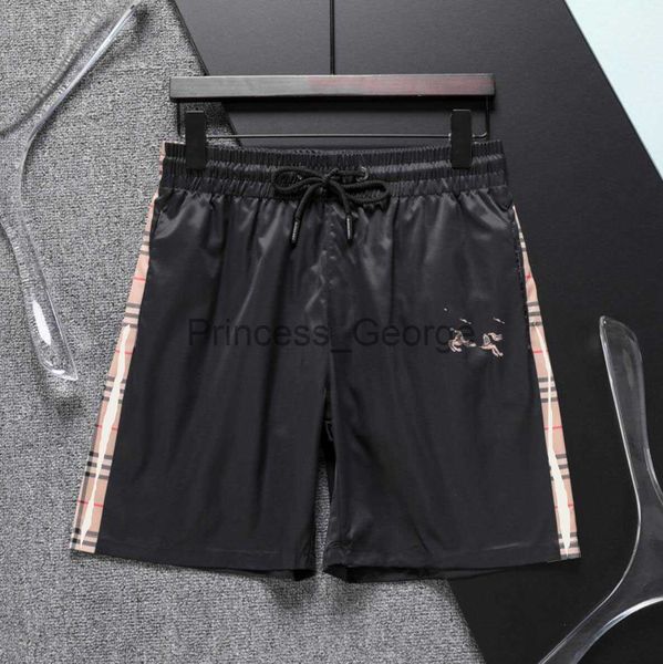 

men's shorts summer mens shorts fashion swimming beach shorts casual mid waist casual short black plaid brand print pants x0713 x0713, White;black