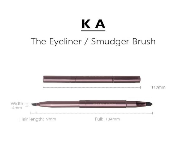 

kevynaucion the eye liner smudger retractable makeup brush portable travel sized brow lash liner definer cosmetics brush tools7684475
