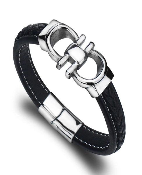 

bangle leather bracelet men039s jewelry gift scy115301237305148, Black