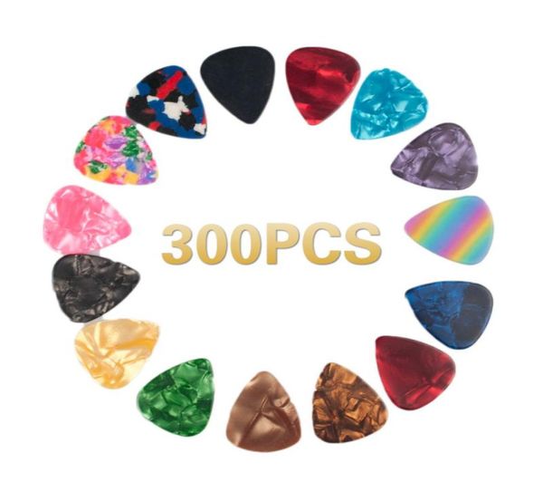 

naomi guitar picks 300pcs guitar picks plectrum various colors 6 thickness pick box guitar parts accessories new1368804