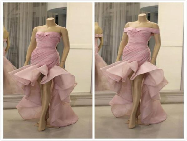 

aso ebi 2019 arabic stylish pink evening dresses sweetheart mermaid organza prom dresses formal party bridesmaid pageant gow7325858, Black