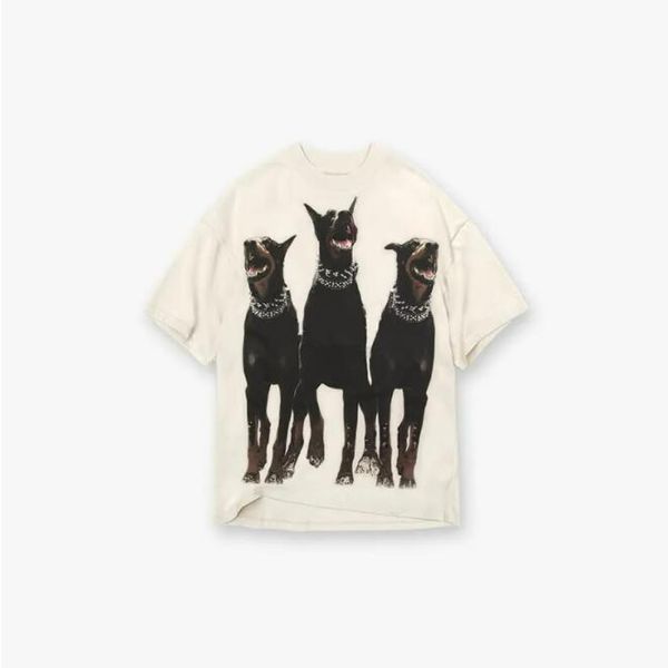 

22ss men's t shirt high street tee spring summer fashion oversized skateboard men women tshirt, White;black