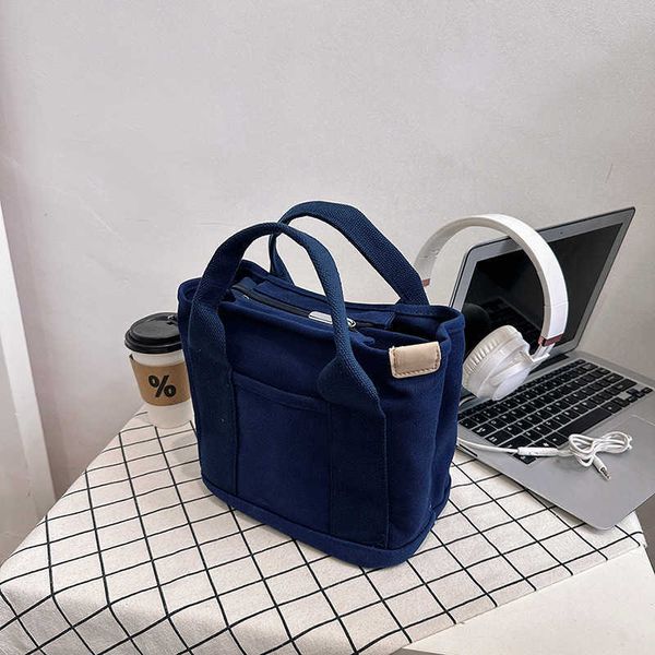 

designer bag small bag with zipper japanese thousand layer bag small lady single shoulder bag portable thickened canvas mobile phone bucket