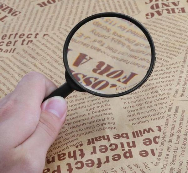 

60mm hand held magnifier glasses lens 5x magnifying loupe reading glass lens 50pcslot 8570700