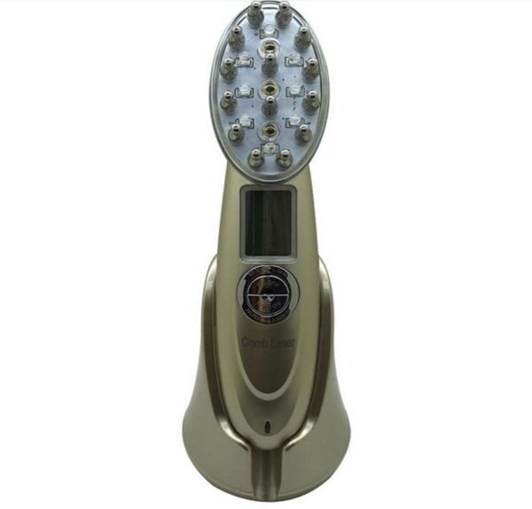 

3 in1 laser led pon therapy ems micro current hair regrowth scalp massager repair hair massage machine anti hair loss7959423