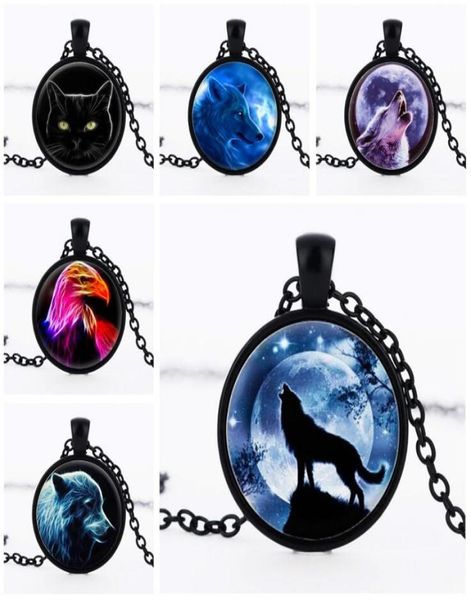 

new wolf totem time gem pendant necklace necklace sweater chain wfn530 with chain mix order 20 pieces a lot3837887, Silver