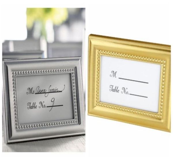 

20pclot wedding decoration craft of silver and gold po frame also as place card holder for party favors and guest gifts2597790