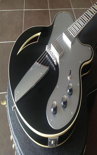 

belaire josh homme queens of the stone black 335 electric guitar motor semi hollow body grover imperial tuners aluminum pickguar8007241