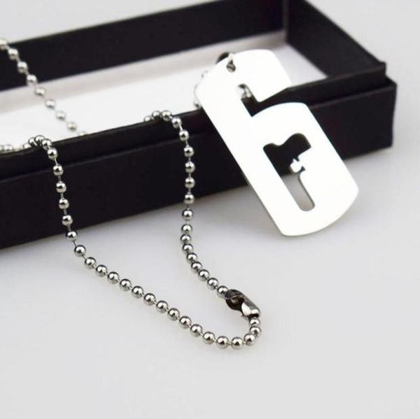 

game rainbow six siege necklaces for male tom clancy039s silver link chain necklace collar women men jewelry1885993