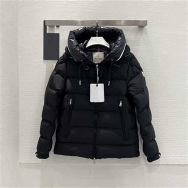 

mens monclair jacket down designer winter coat goose-down hooded shirt invisible zipper letter warm cozy winter-jacke womens puffer jacket l, Black