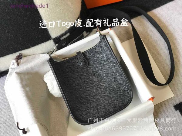 

designer hemrres bag evelynn leather high end women's evelyns mini bucket punching togo one shoulder cross body carrying case qmx4 st82