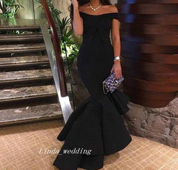 

black off the shoulders mermaid long evening dress formal reception prom party gown custom made plus size4864447, Black;red