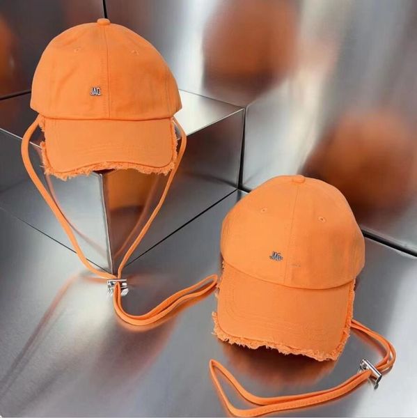 

jaquemus high version jaquemus rough edge sunscreen baseball cap summer korean version sun hat versatile camping hat, Blue;gray