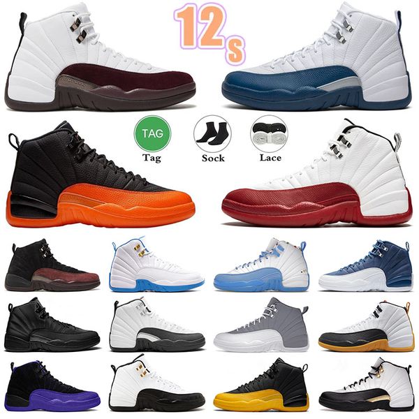 

jumpman 12 men basketball shoes 12s brilliant orange stealth black taxi muslin hyper royal playoffs flu game university gold mens trainers s