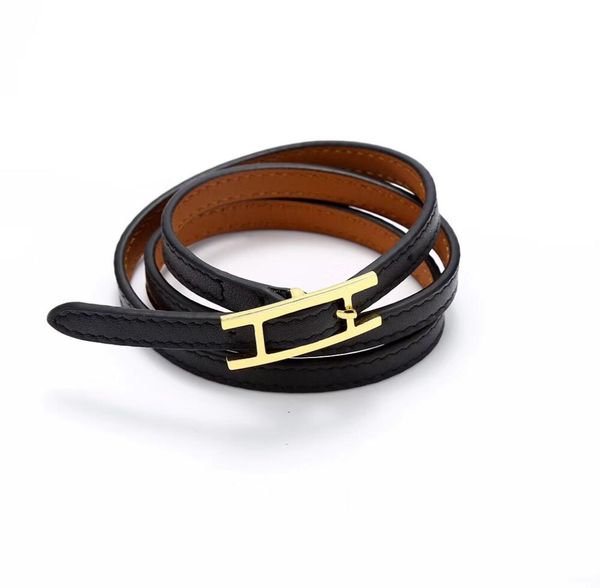

2018 fashion circle original leather bracelet narrow version bracelet cross bracelet5496064, Black