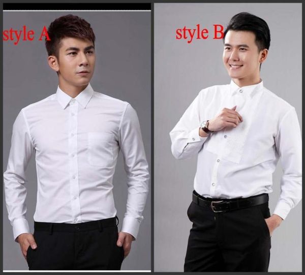 

groom shirts man shirts weddingprom shirt standard size j19105823, White