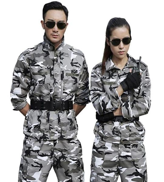 

men039s tracksuits sets snow camouflage military uniform tactical suit men hunting clothing working clothes cs wear9770024, Gray