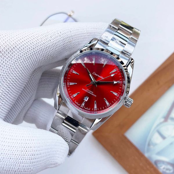 

omeg wrist watches for men 2023 new mens watches all dial work quartz watch luxury brand chronograph clock watch stainless steel watch band, Slivery;golden