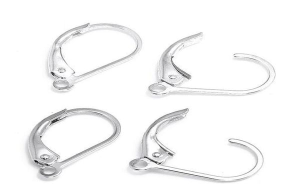 

10pcslot 925 sterling silver earring clasps hooks finding components for diy craft fashion jewelry gift 16mm w2304857784