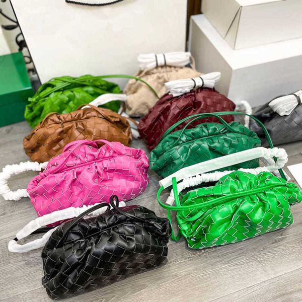 

candy color woven cloud bags crossbody designer bags women handbag b fashion green shopping v shoulder bag small purse 230627